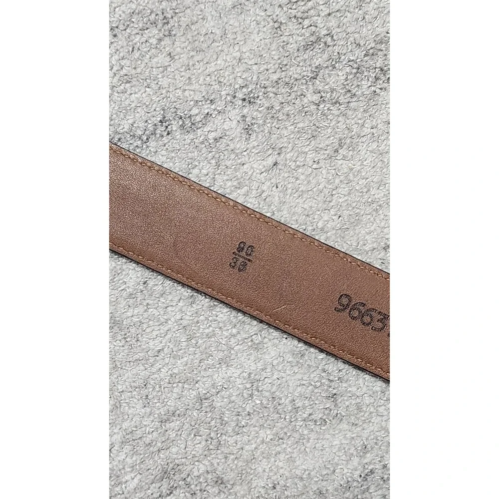 Allen Edmonds Men's Brown Leather Belt Strap No Buckle Size 36 Model #96637